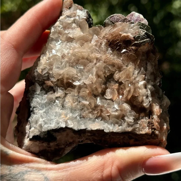 Rainbow Pyrite Rose Calcite Rare Mineral Crystal House of Gems 💎 - Picture 3 of 7